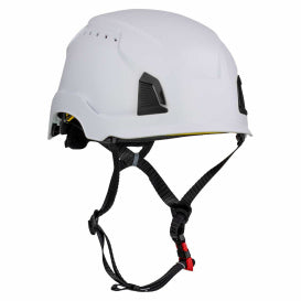 Casco de escalada industrial Traverse blanco, ventilado y con tecnología Mips