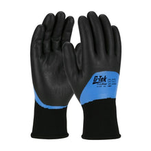 Seamless Knit PolyKor Blend Glove with Winter Liner; Double-Dipped Nitrile Foam Grip on Full Hand; Medium
