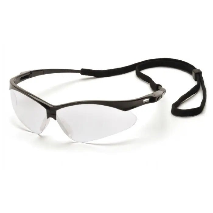 Pyramex Clear Xtreme Black Frame w/Cord