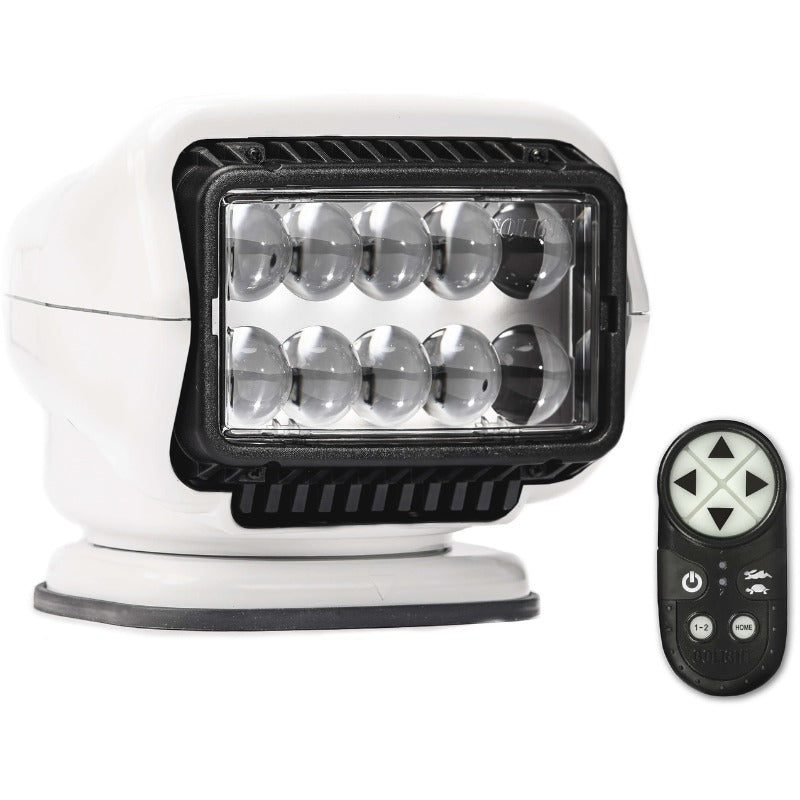 Control remoto inalámbrico de mano Golight 30004ST Stryker LED de montaje permanente, blanco