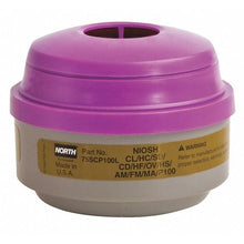 Defender Multi-Purpose Cartridge/Filter, Olive/Magenta, used with 5500/7700 Half Masks, 5400/7600 Full Facepieces