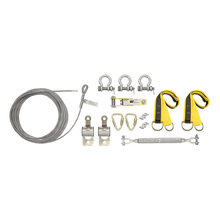 FT 100' Steel Grip Temp Cable HLL Kit w/6' Web Pass-Thru Anchors
