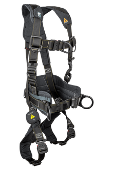 Arc Flash Nylon 4D Construction Climbing Full Body Harness, Quick-connect Adjustments; X-Large