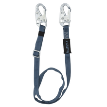 Adjustable Restraint Lanyard; Web, 6' to 10' with Snap Hooks