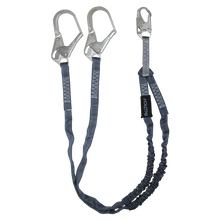 6' Internal Energy Absorbing Lanyard, Double-leg with Steel Connectors