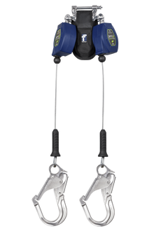 8' FT-X; Cable Class 2 Leading Edge Personal SRL-P, Twin-leg with Aluminum Rebar Hooks