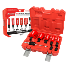 9 pc General Purpose Bi-Metal Hole Saw Set