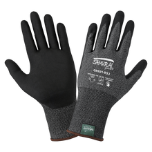 Samurai Glove Salt-and-Pepper Cut 4 Resistant Coated Touch Screen 21ga, Large