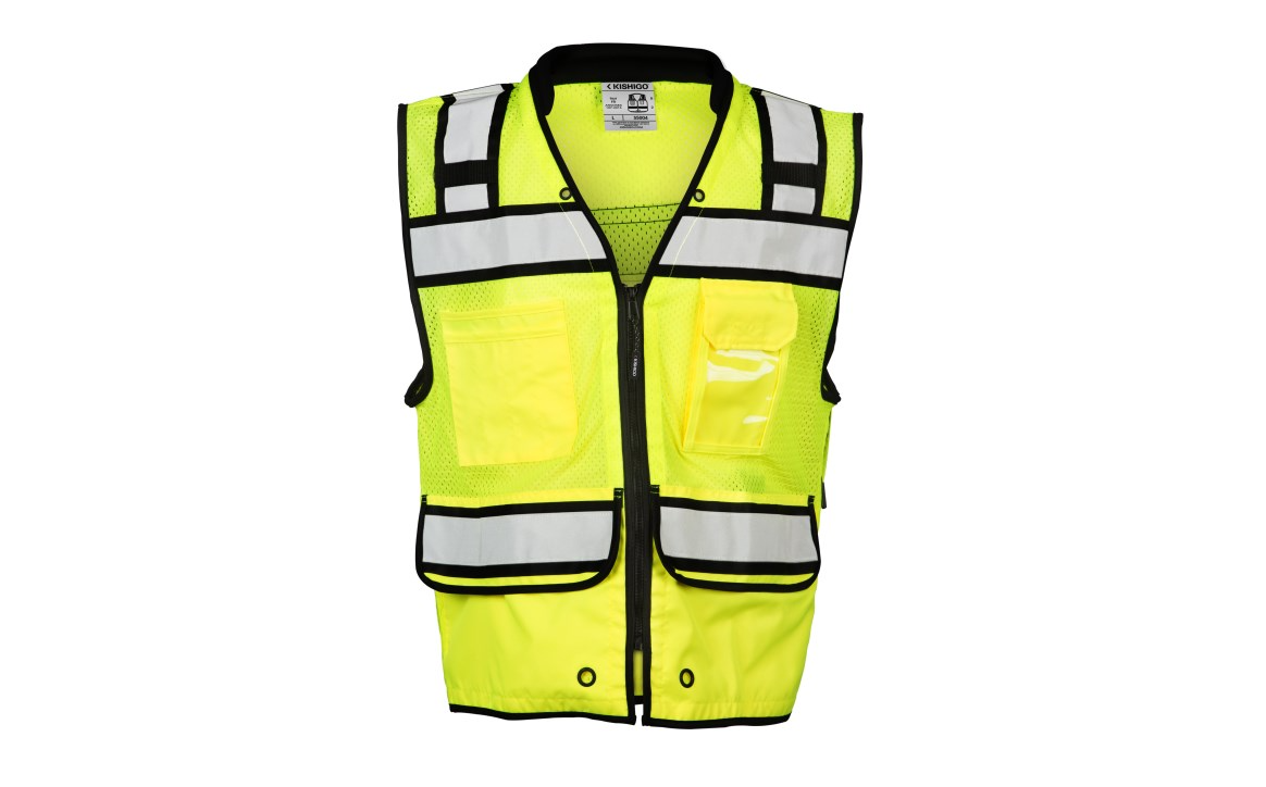 HIGH PERFORMANCE LIME SURVEYORS VEST X-LARGE