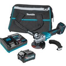 Kit de amoladora angular de paletas XGT de 40 V y 5", con freno (4 Ah)