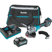 Kit de amoladora angular XGT de 5" y 40 V con freno y AWS (4,0 Ah)