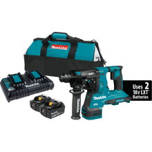 Kit de martillo rotativo AVT® de 1-1/8" sin escobillas LXT® de 36 V (18 V x 2), acepta brocas SDS-PLUS (5,0 Ah)