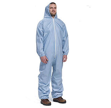 Posi-Wear Flame Resistant Coverall with Hood, Elastic Wrists and Ankles, 80 gsm 2XL