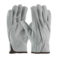Premium Grade Split Cowhide Leather Drivers Glove - Keystone Thumb XL