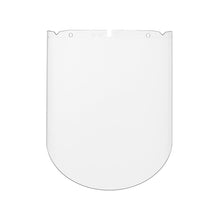 V-Gard Visor, PC, Clear, Molded, (10.375"x 17"x .098"), Anti-Fog/Anti-Scratch