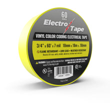 3/4" x 60' Yellow Electrical Tape