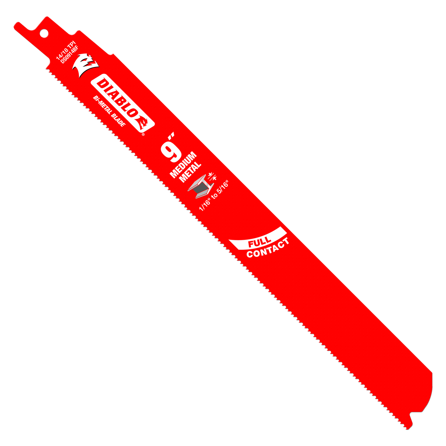 Hoja oscilante metálica mediana Steel Demon de 9 pulgadas y 14/18 TPI