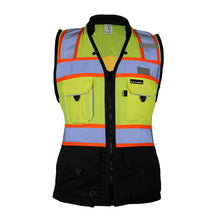 Women's Heavy Duty Surveyor Vest Lime Med