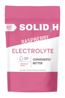 Solid Hydration Raspberry Electrolyte, 1bag of 20-4ct sachets