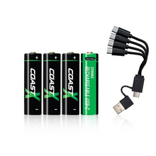 AA Zithion-X Rechargeable USB-C Ported Battery GB 4pk