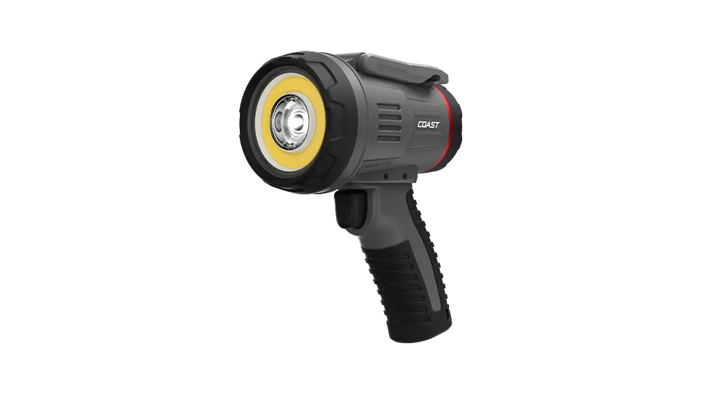LS20R LONGSHOT 1/4 MILE SPOTLIGHT, 2500 LUMENS AND COB RING FLOOD LIGHT