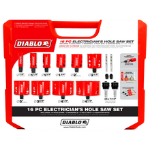 Diablo's 16-Piece Bi-Metal Hole Saw Set for Electricians