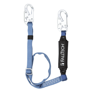 4' to 6' ViewPack® Adjustable Energy Absorbing Lanyard, Single-leg with Steel Snap Hooks