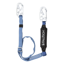 4' to 6' ViewPack® Adjustable Energy Absorbing Lanyard, Single-leg with Steel Snap Hooks