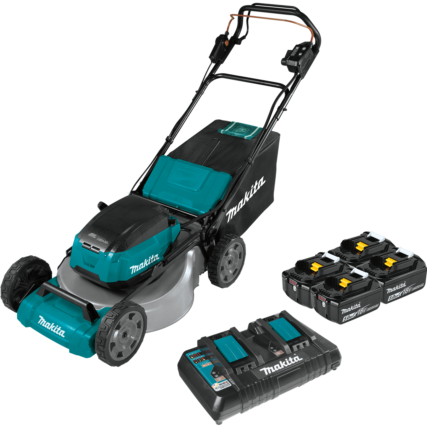 18Vx2 LXT 21" Lawn Mower Self Propelled 4x5.0Ah