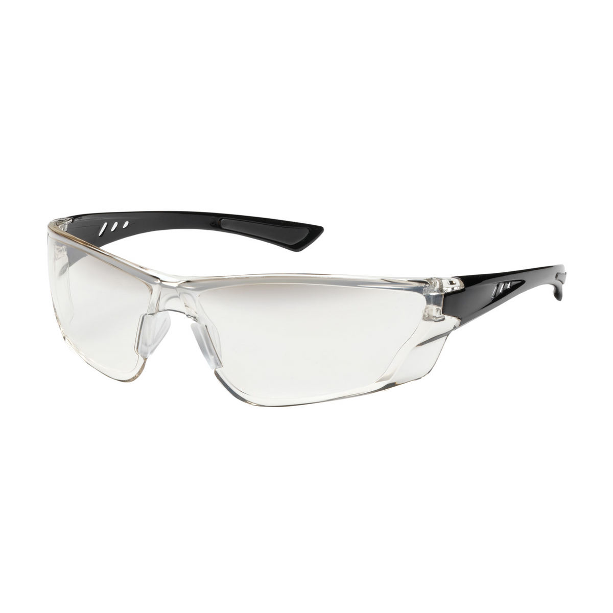 Bouton® Optical Recon Rimless Safety Glasses with Gloss Black Temple, Gradient Lens and Anti-Scratch / Anti-Fog Coating