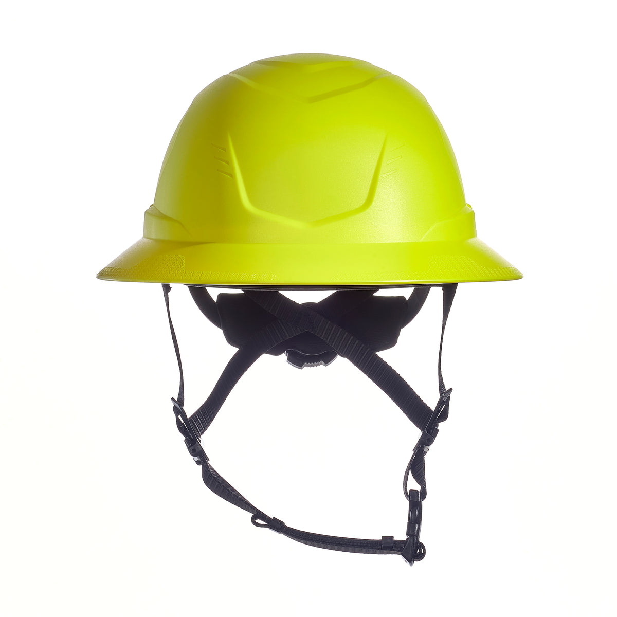 V-Gard H2® Full Brim Safety Helmet, Non-Vented, Hi-Viz Yellow