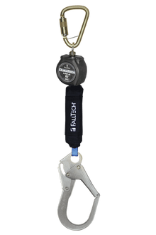 6' DuraTech Mini Class 1 Personal SRL-P with Steel Rebar Hook, Includes Steel Dorsal Connecting Carabiner