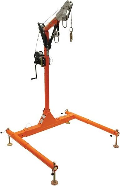 5pc Confined Space Davit System 12" to 29" w/60' SRL-R